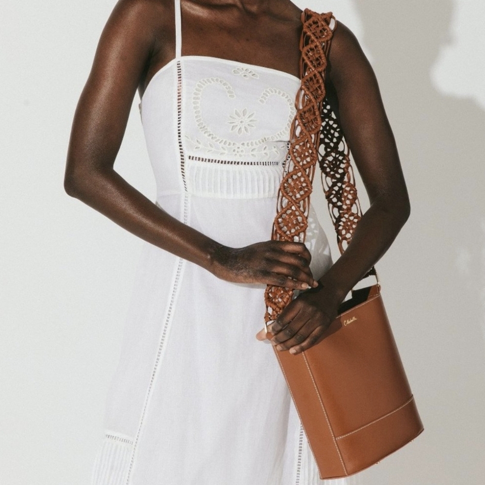 NWT Cleobella Siobhan Bucket Bag Macrame Strap